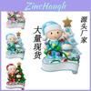 Cute Snowman Lantern Christmas Tree Ornament Diy Name Blessing Decoration For Holidays