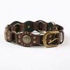 Cowboy-Western-Stil Gürtel Jeansrock Kunstleder Bund verstellbare Länge Multi-Loch-Design braun breiter Gürtel