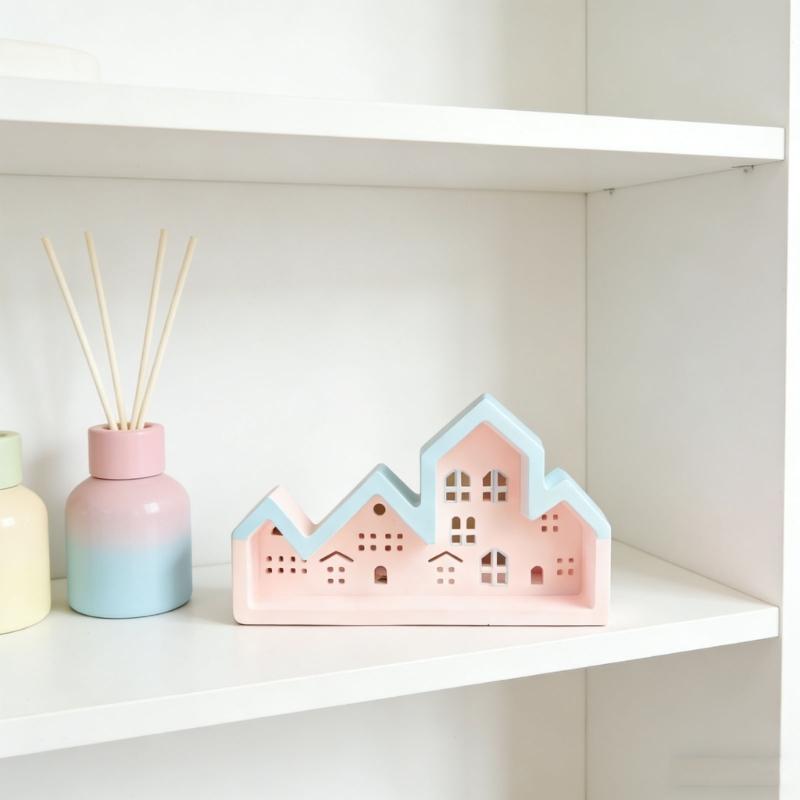 Creative Keyring Castes Molds Sturdy Silicone House Shpe Stylish Molds for Customes Name Craft Supplies Daily Use