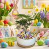 200Pcs DIY Painting Craft Foam Easter Eggs Basket Stuff Easter Hanging Egg  Birthday Carnival