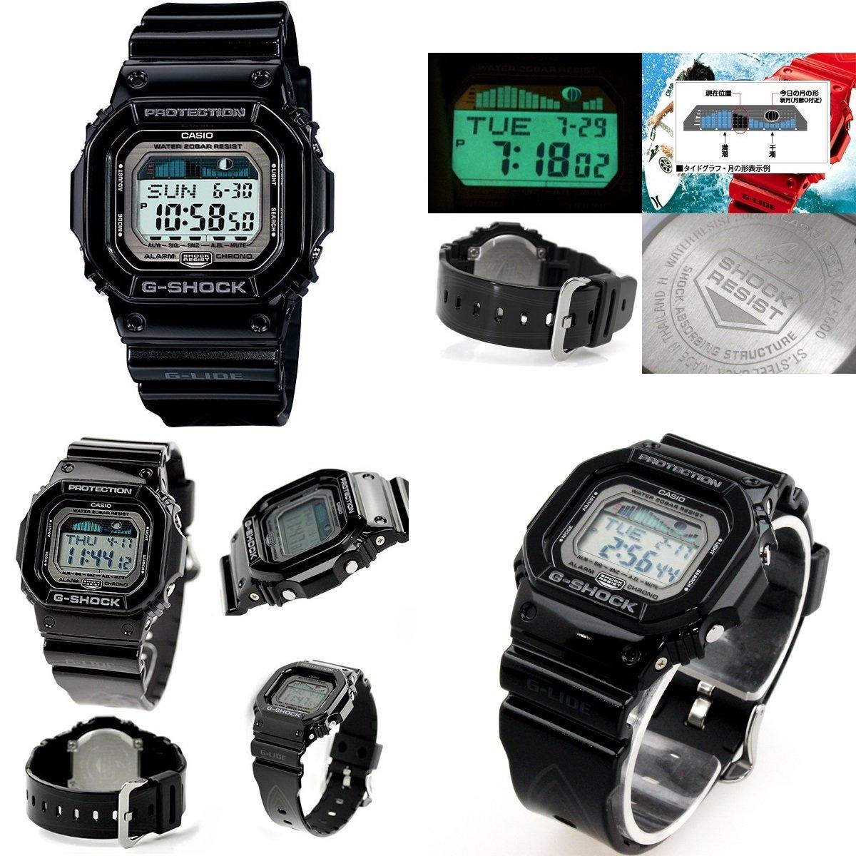 20 ATM Water Resistant Digital Tide Graph Sports Watch with Plastic Strap G-SHOCK G-Lide - Men s/Unisex (GLX-5600-1JF GLX-5600-7JF) (GLX-5600-1JF