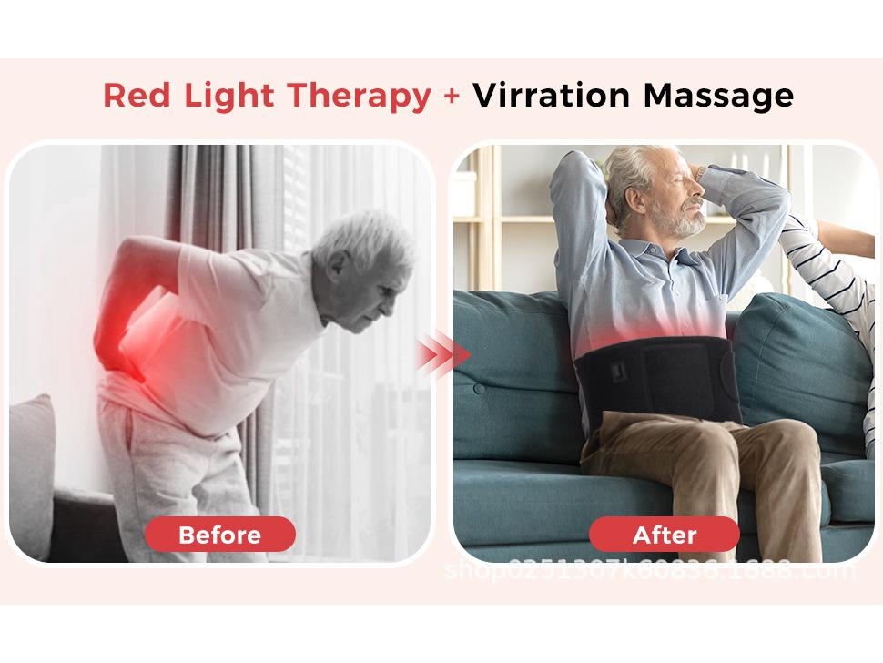 Red Light Infrared Therapy Waist Belt for Back Pain Relief