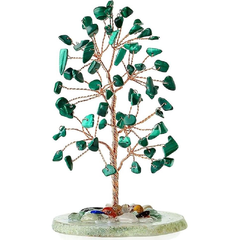 DUQGUHO Crystal Tree Amethyst Crystal with Natural Quartz Amethyst Stone Base Crystal Tree for Decor Reiki Luck Crystal Spiritual Gifts