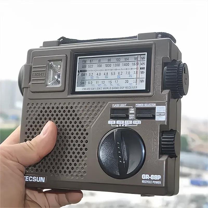 GR-88P Přenosné DSP Digitální Demodulace Nouzové Ochrana Životního Prostředí Ruční Generátor Rádio Tecsun GR88P