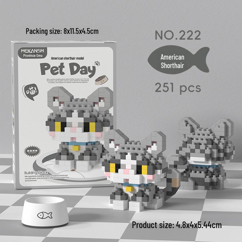 

Детские развивающие конструкторы для домашних животных: Подходит для собак, кошек, бишон фризе, корги; Совместимо с Лего; Идеально подходит для Дня защиты детей