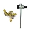 Impact Sprinkler On Spike Base Heavy Duty Zinc Alloy Water Sprinkler for Yard Lawn Garden 0 360 Degrees  Rotate Large