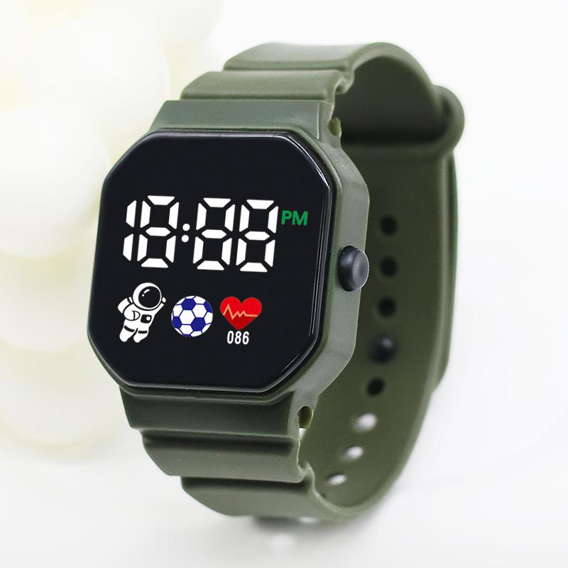 C3-12 Astronaut Led Electronic Watch Square Digital Sports Student Button Electronic Watch