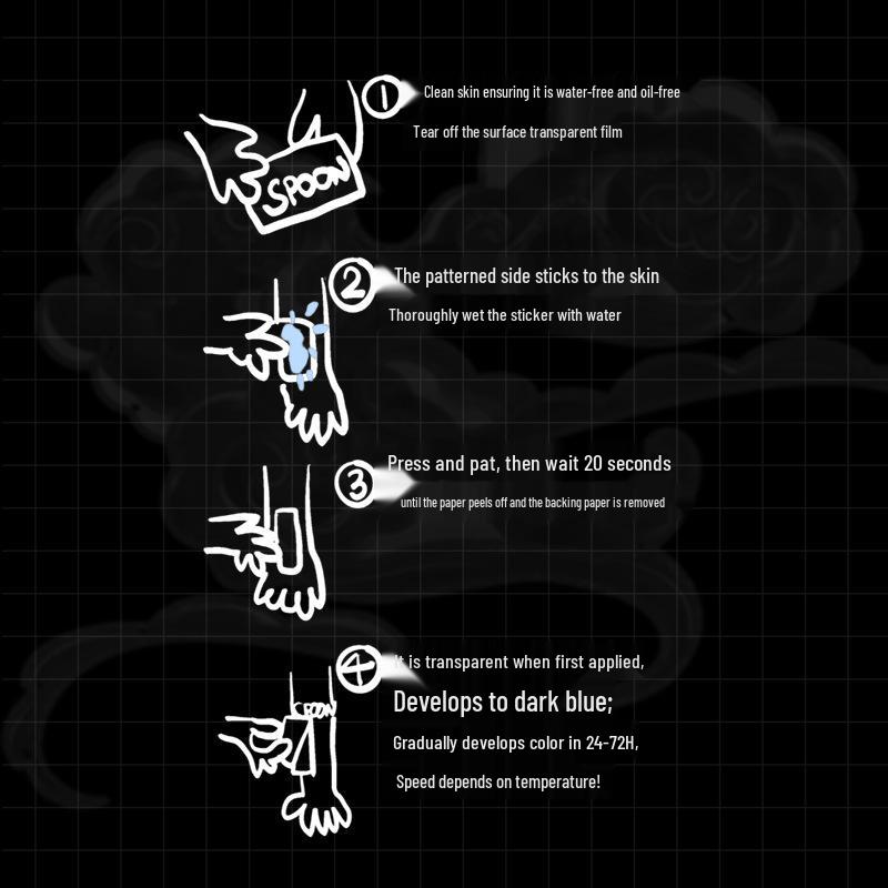 Open Door Prajna Waterproof Semi-Permanent Full Back Herbal Tattoo Sticker - Long Lasting, Large Size for Men & Women, Advanced Juice Simulation.