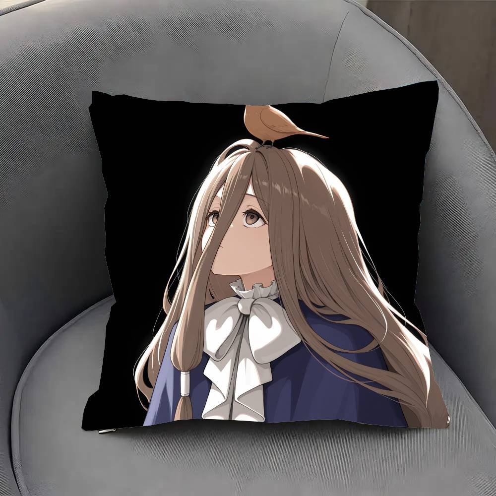 Sense Anime Sousou No FFrieren Pillow Case Fashion Square Pillowcase Bedroom Sofa Room Ins Decoration Leisure