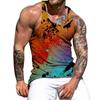 Man Tank Tops 3D Design Printing Vest Summer Fashion And Leisure