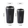 LSLANSOON 380/510ML Stainless Steel Coffee Cup Mug Leak-Proof  Travel Thermal Vacuum Flask Insulated Cup Water Bottle