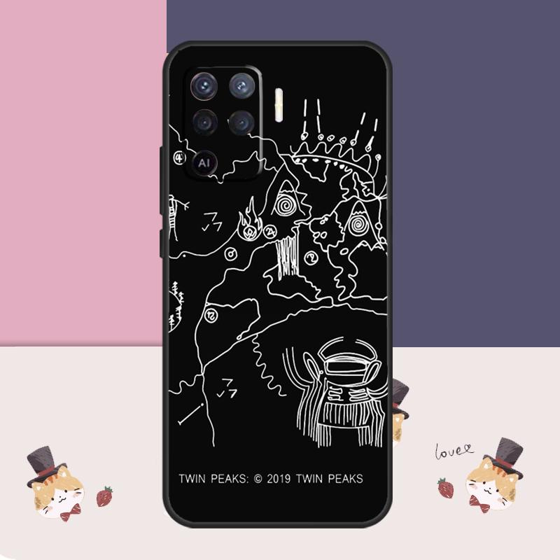 Welcome To Twin Peaks Case For Oppo A94 A74 A54 A18 A38 A58 A78 A98 A80 A60 A40 A96 A76 A16 A15 A17 A57 A77 A5 Pro