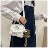 Large Capacity Shoulder Bag Cute Harajuku Style Canvas Underarm Bag Cartoon Handbag Crossbody Bag Women Girls