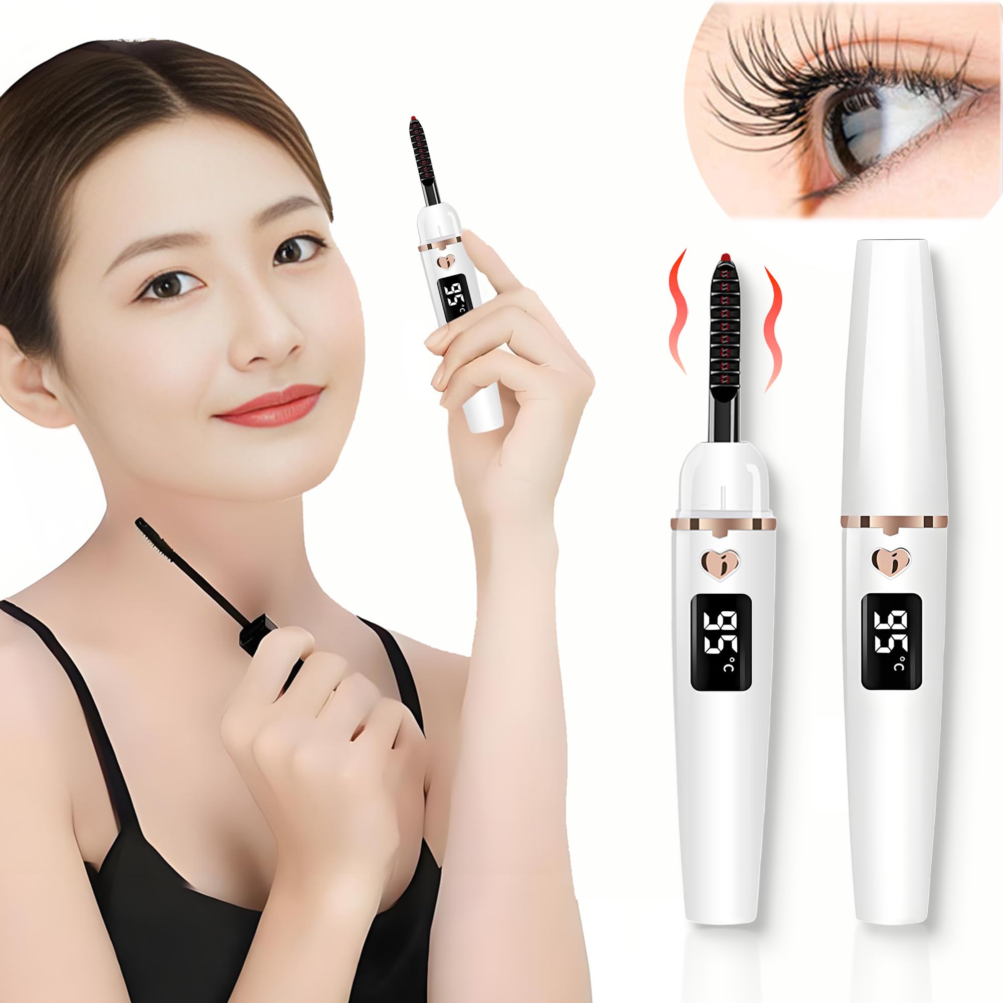 

Hot Eyelash Eyelash Fast 4 Temperature LCD Auto Japanese Instruction Manual Curler, Clamp-on Curler, Rechargeable, Preheating, Dual-Use, Settings,