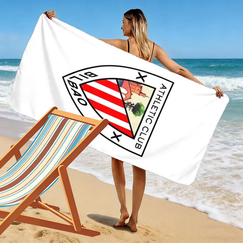Athletic Club de Bilbao Print Beach Towel, Large Soft Quick Dry Towel for Beach Camping Swimming