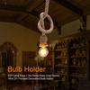 1.5m/4.92ft Pendant Light Hemp Rope Pendant Bulb Holder Retro Hanging Light  Bar