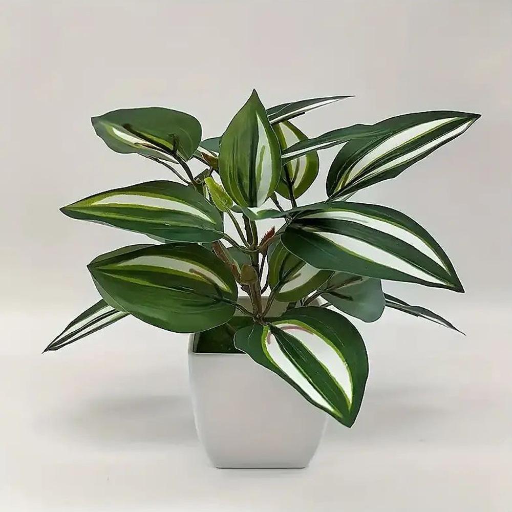 

Искусственные растения в горшках, растения с листьями для украшения дома, искусственные цветы, листья кресс-салата, листья денег, офисные украшения, небольшие растения в горшках