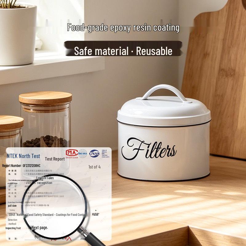 Cross-border Coffee Filter Paper Holder & Laundry Pod Storage Box