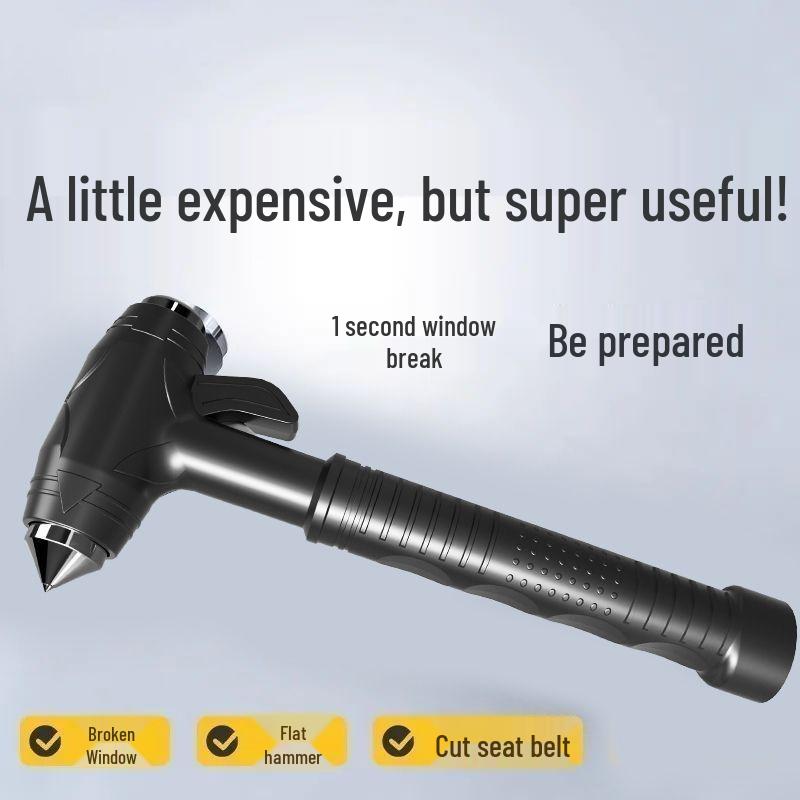 Multi-Functional Car Safety Hammer and Window Breaker with Cutter