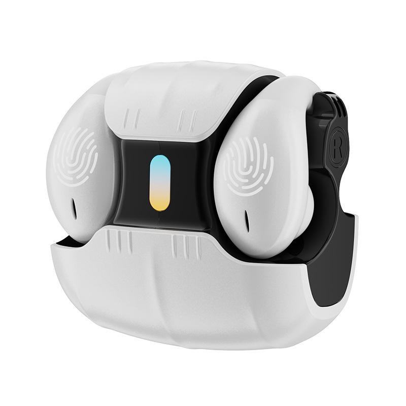 New OWS bone conduction clip ear type ultra-long standby painless ear sports music call Bluetooth LED noise canceling headset