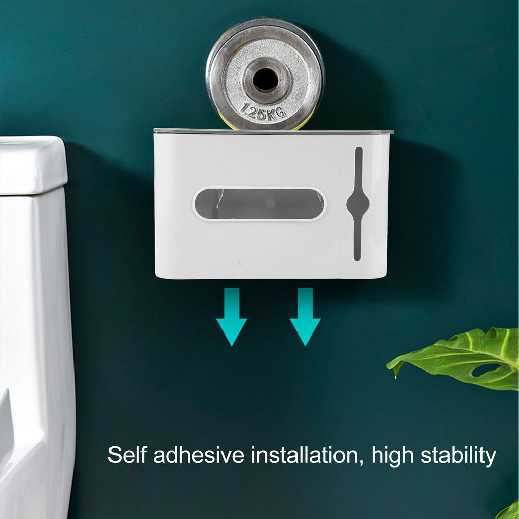 Grocery Bag Dispenser Visible Window Design Large Capacity Dustproof Lid Plastic Bag for Kitchen Bedroom