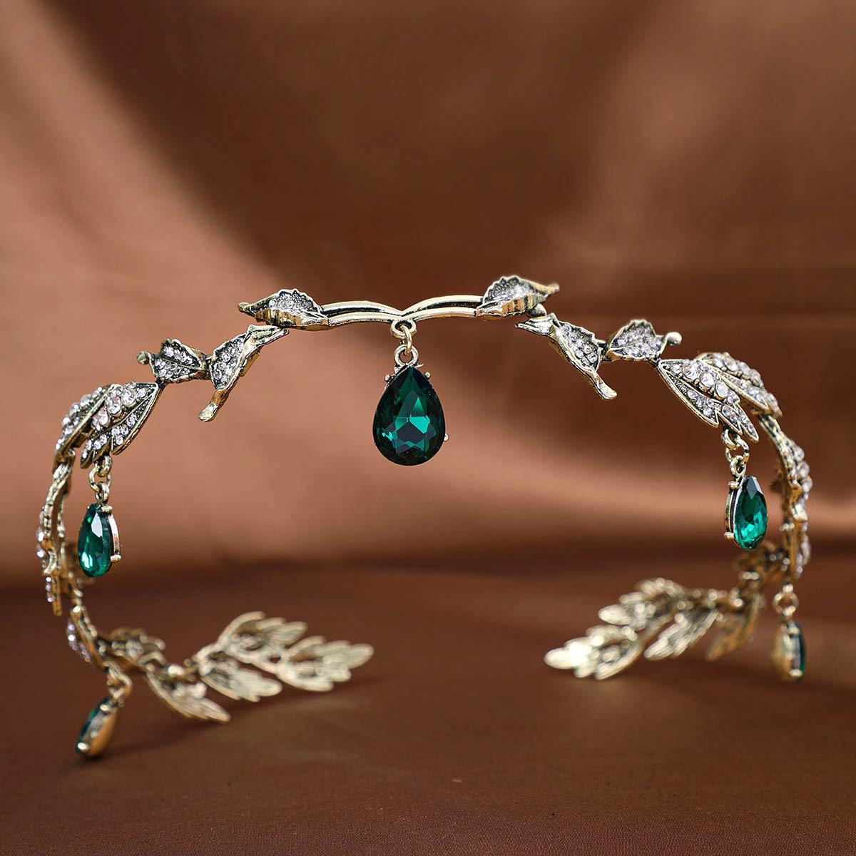 

Стразы Листья Корона Головной убор для Свадеб