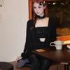 Y2K Lolita Choker Love Heart Cosplay Necklace Anime Role Play Accessory Lace Necklace  Girl