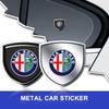 1Pcs 3D Metal Auto Door Shield Emblem Car Body Badge Sticker Styling for Alfa Romeo Giulia Giulietta MiTo Stelvio Tonale 4C 8C Disco Volante Gloria