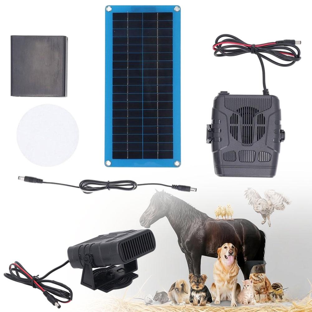 30W Car Heater Solar Panel Heater Set Car Heater Drying&Heating Pet House Warmer Warm Natural Wind Speed Electric Heater