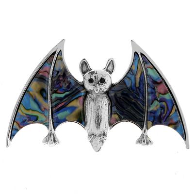 Broches pequeños y bonitos de murciélago para mujer, Pin de Material de concha Vintage, joyería Animal de moda, diseño de primavera, recién llegado