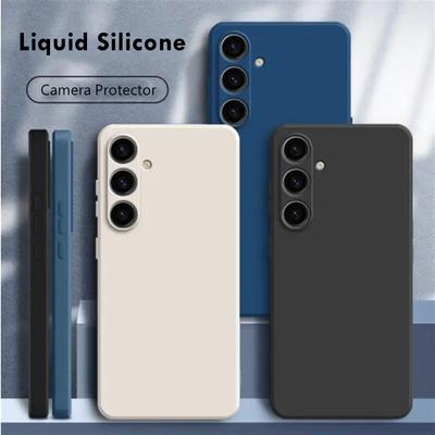 For Samsung Galaxy S25 Plus Case Samsung Galaxy S25 Plus Cover Funda Soft Liquid Silicone Back Case Samsung S25 Plus S24 Ultra