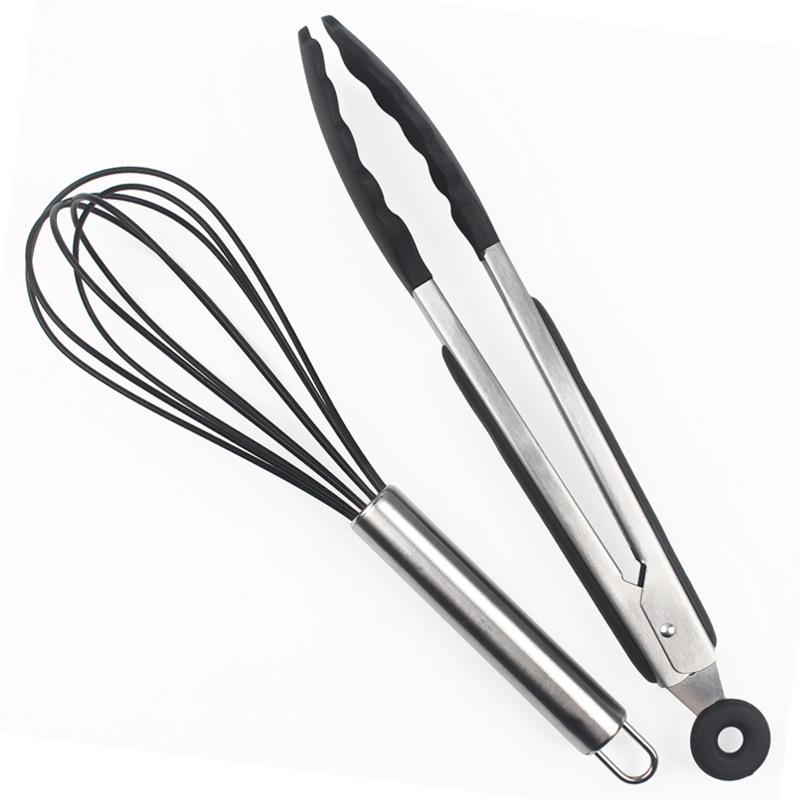 Hot Selling Home and Kitchen Accessories 5Pcs Heat Resistant Food Grade Silicone Kitchen Utensils Cheap Cooking Spatula Set