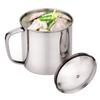 H&B Store 480ml Stainless Steel Travel Camping Mug Drinking Beer Coffee Tea Handle Cup