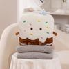Quilt Cake Simulated Pillow 2in1 Cheese Wrapped Sea Salt Roll Cream Doll Cake