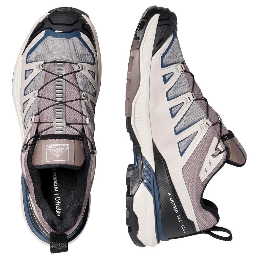 Salomon X Ultra 360 Edge Gore-Tex Comfortable Versatile Shock Absorbing Waterproof Support Hiking Shoes Men Hiking Shoes Pink Gray 491563