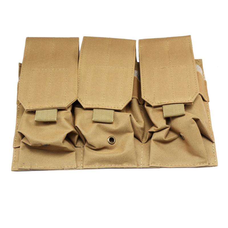 Utility Tactical MOLLE Magazine Pouches Triple&Double Shooting Mag Pouch Wargame Paintball 5.56/7.62 Mag Bag for M4 AR15 Ak47