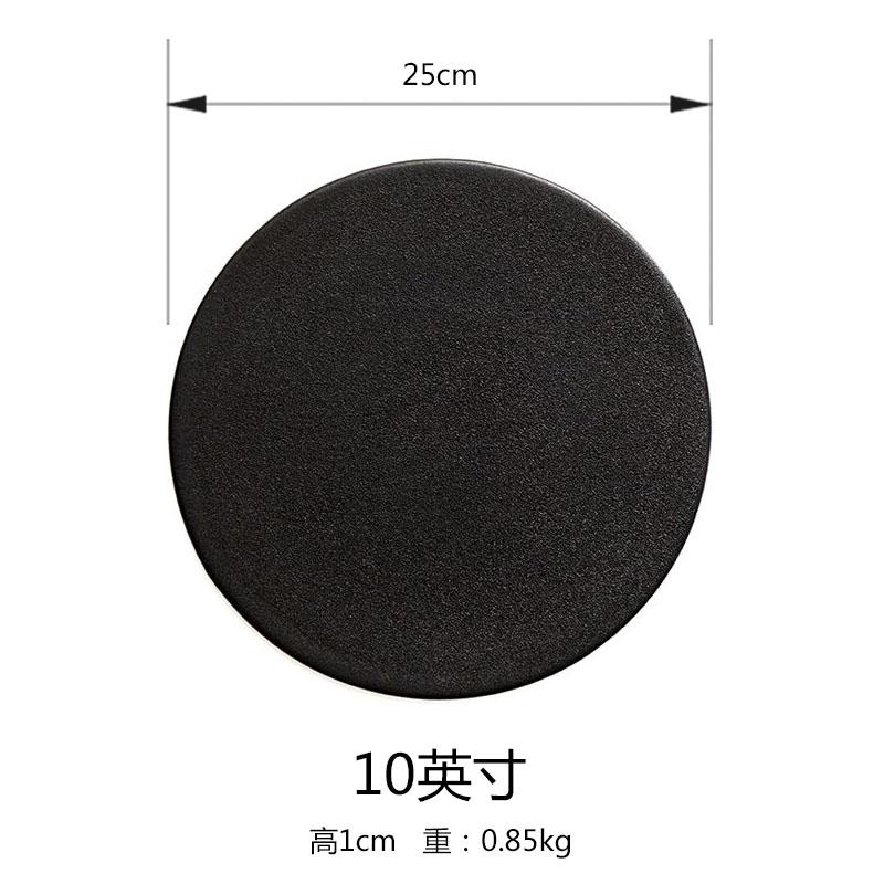 Black Western Style Steak Plate Ceramics Dining Plate Fruit Dish Dessert Bowl Sushi Plates Dim Sum Dish Pastry Plates Snack Bowl