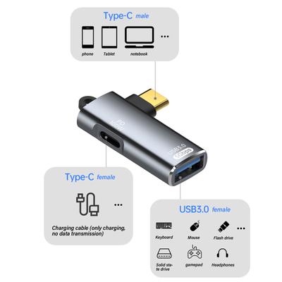 Konwerter adaptera USB C na USB 3.0 5 Gb/s transferu danych z szybkim ładowaniem obsługa OTG odpowiedni do laptopów i tabletów