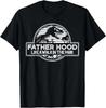 Fatherhood Like a Walk In the Park Retro Dinosaur Dad T-Shirt