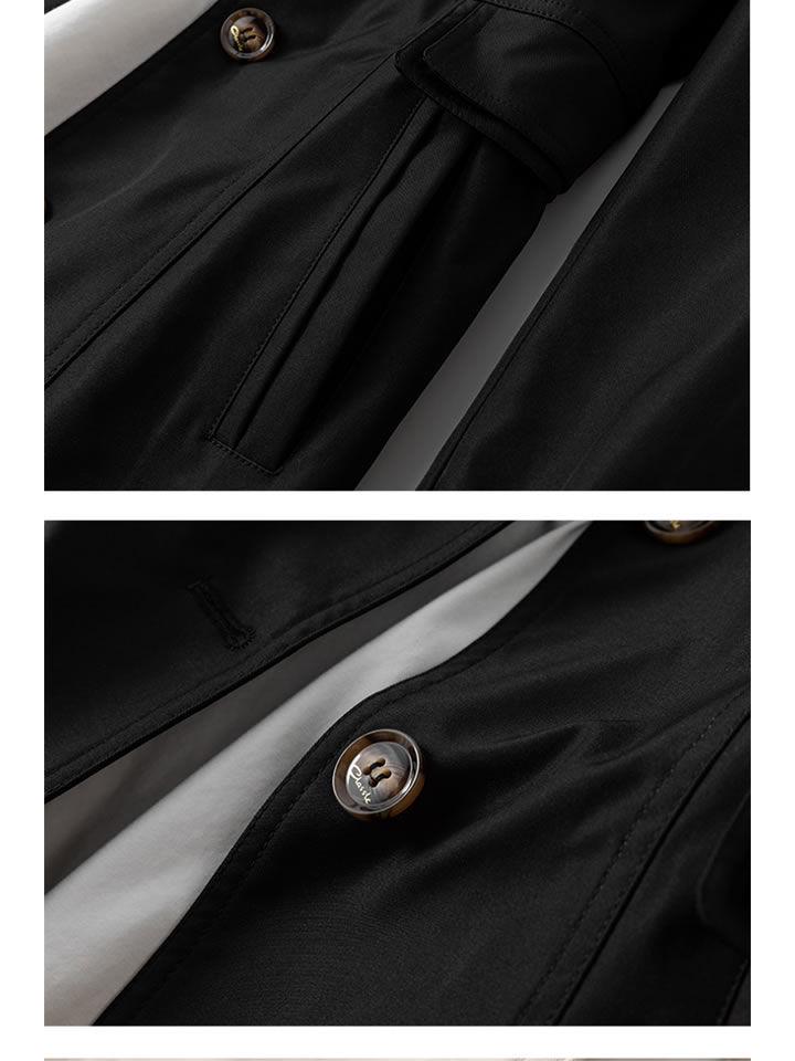 2022 Women's Mid-Length Slim Fit Korean Windbreaker Coat for Spring and Autumn