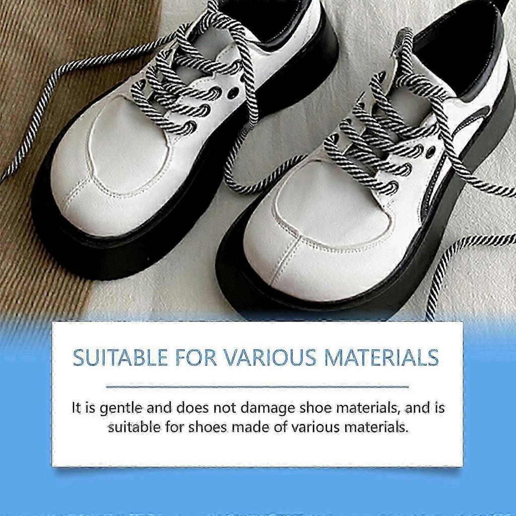 Tragbare Schuhreinigungsbürste 100 ml - Effektiver Fleckenentferner für Sneaker, Leder, Canvas, Haushalt - Weich, Sanft und Einfach zu Bedienen für Schnelle,