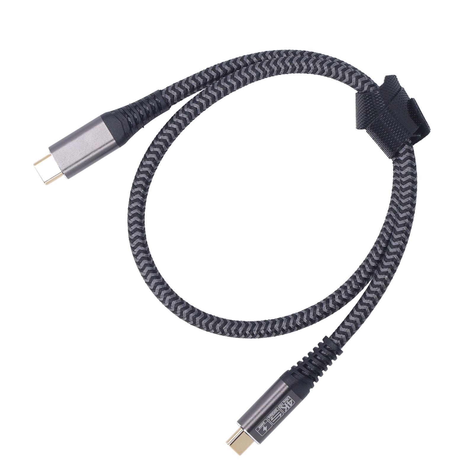 Кабель питания USB C на USB C 20 Гбит/с Передача данных 240 Вт Быстрая зарядка 4K 60 Гц Разрешение Кабель USB 3.2 Gen 2x2 для   для