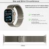 KALEBOL Watch Strap for Apple Watch Series 11 10 42mm/9 8 7 41mm/SE3 SE2 SE 6 5 4 40mm/3 2 1 38mm Parachute Buckle Milanese Stainless Steel Band