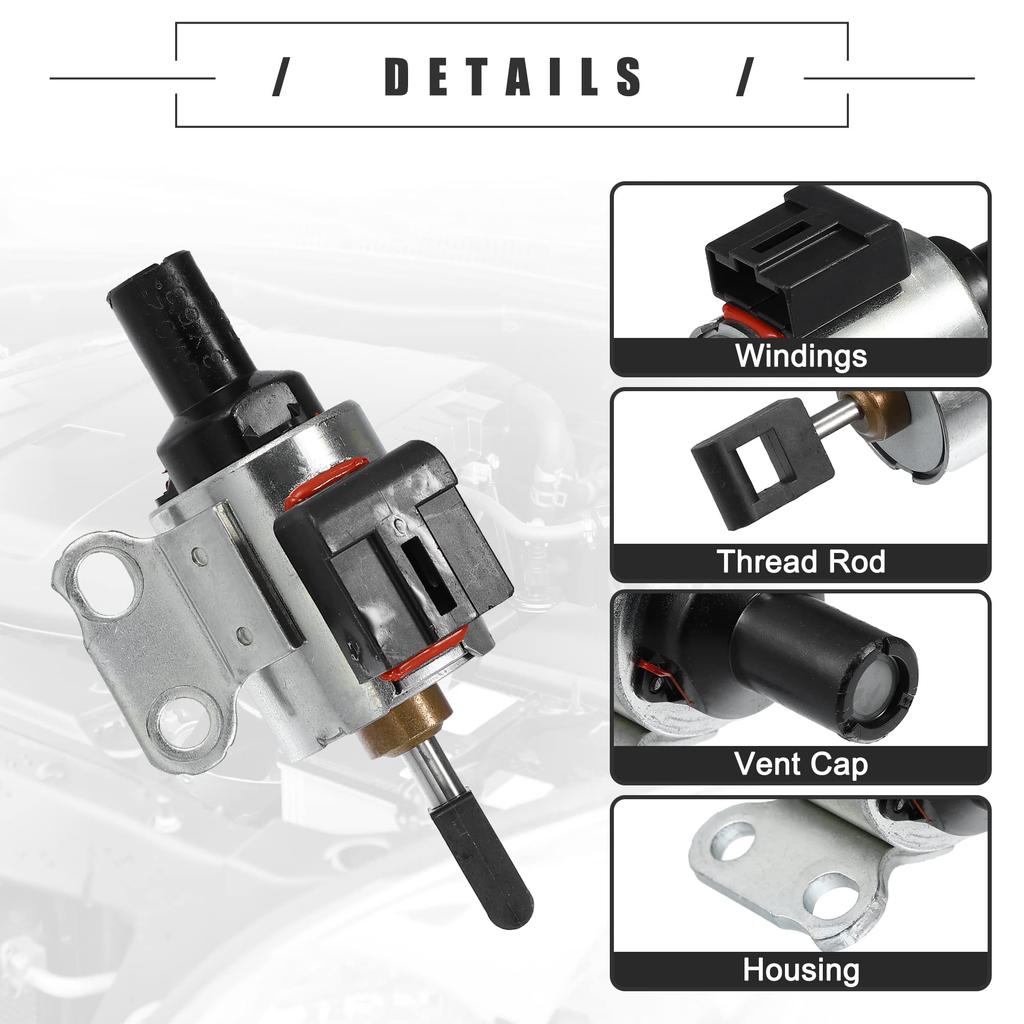 uxcell JF011E Transmission Step Motor Fits Altima 2009-2012 Plastic Metal JF011E Black Silver Tone