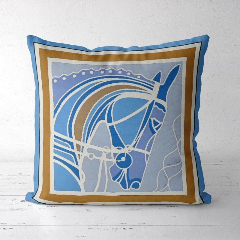 A DropShipping Christmas Home Decor Printed Cushion Cover Decorative Boho Pillowcases High-end Royal High Quality Europe