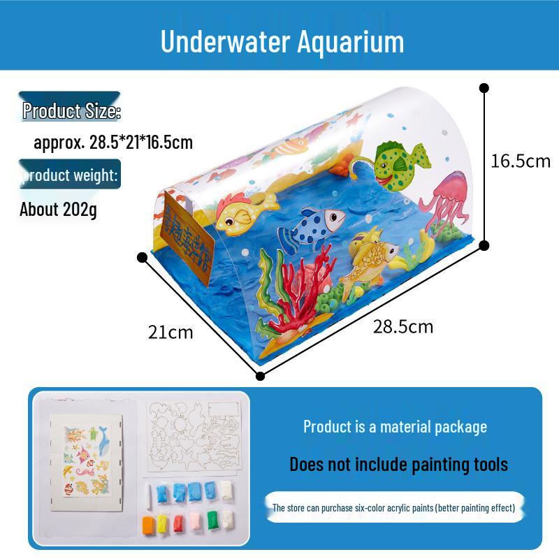 Aquarium Clay Art DIY Kit for Kids