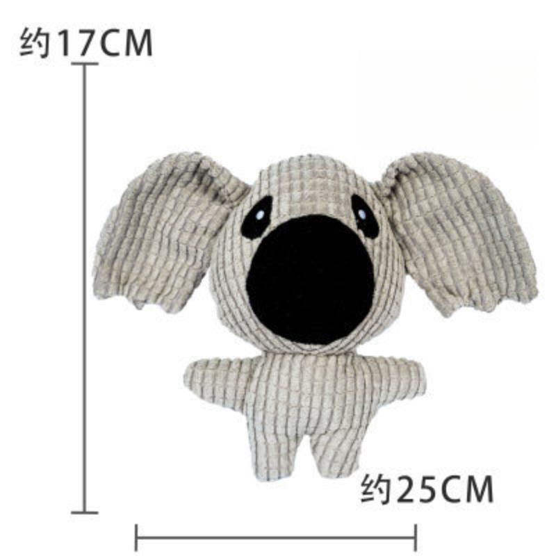Plush Dog Toy Bite Resistant Squeaky Sound Dog Toy for Small Large Dogs Puppy Pets Training Accessories Cute Animals Shape