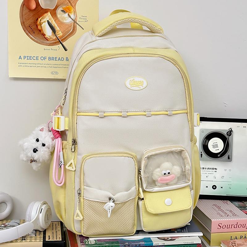 Children's Schoolbags Elementary School Students  Girls' Junior High School Students' Letters and High Looking Backpacks