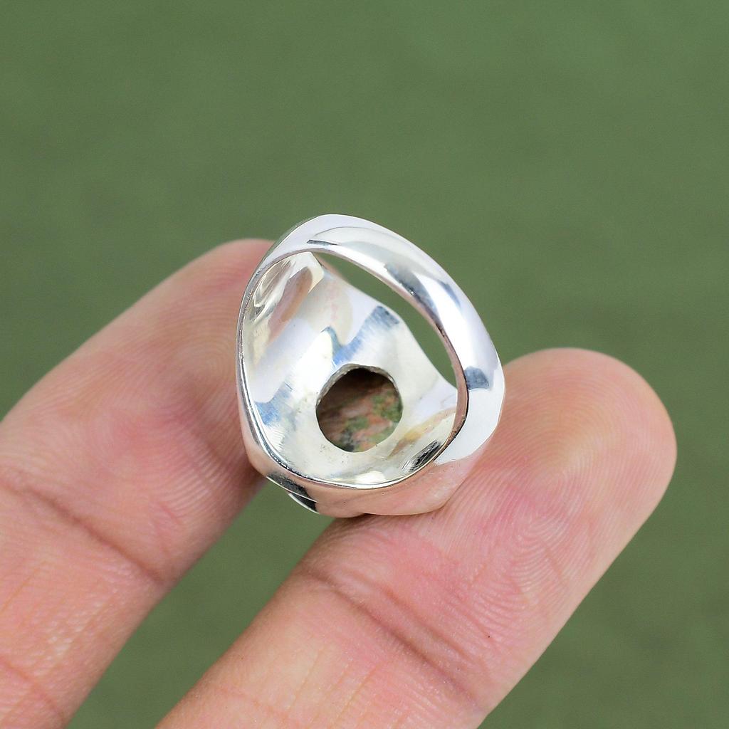 Unakit Ring 925 Sterling Silber Ring Wundervoller Ring Hochwertiger Edelsteinring Handgefertigter Boho Schmuck Geschenk Für Mutter Erhältlich In Ringgröße