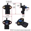 Fuel Injector Rail Pressure Sensor For Ford Escape Explorer Focus Maverick Mustang 2005 2008 2007 Crown Victoria 3F2E9G756AD